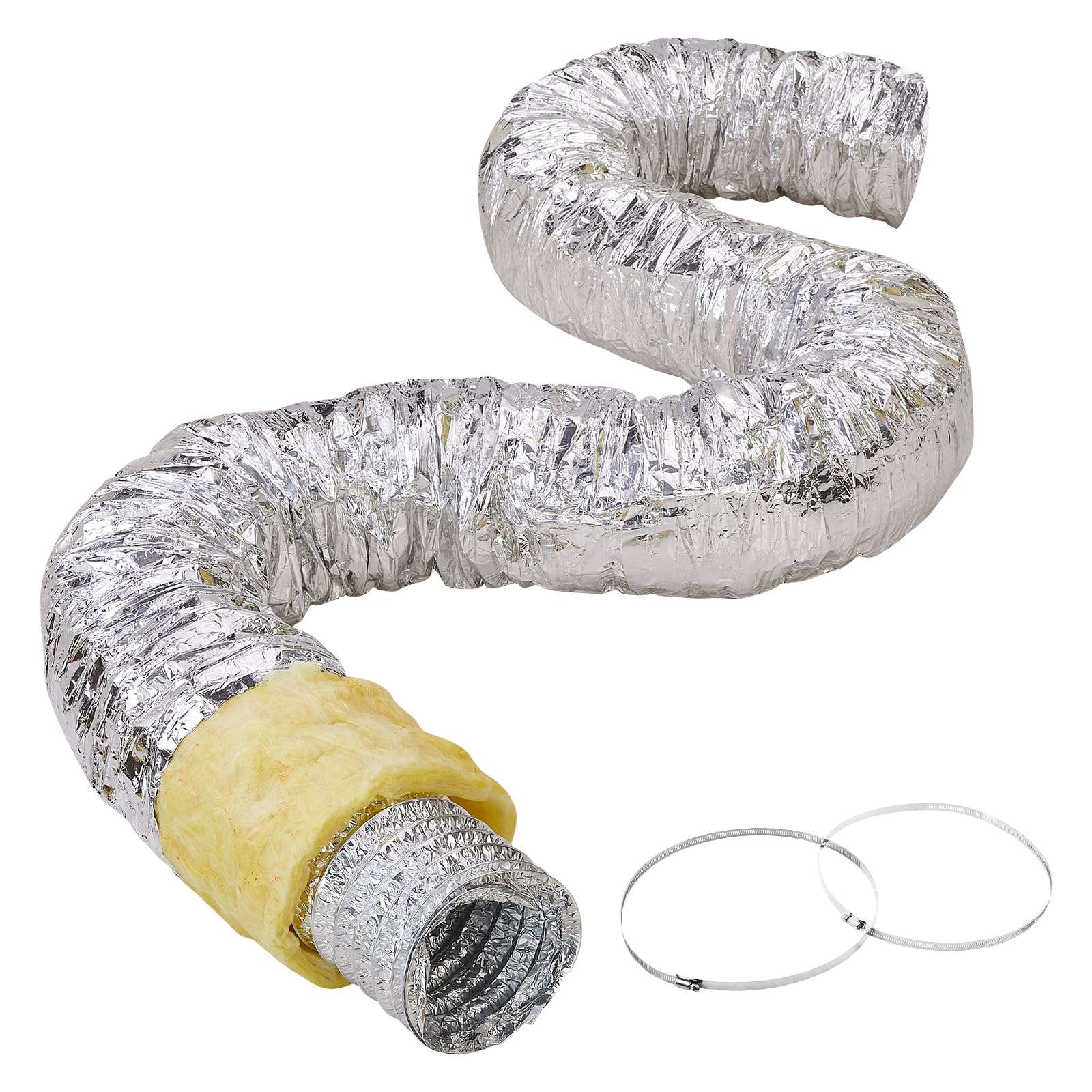 8 Inch 25 Feet Insulated Flexible Duct Steiga Refrigeration